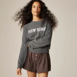 Perfect cashmere "New York" crewneck