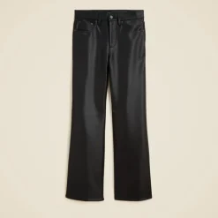 Petite Charley kickout cropped pant in faux leather