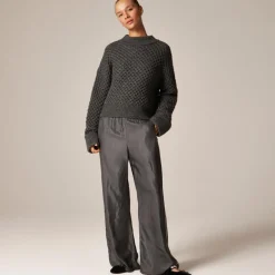 Petite Cosmo pant in viscose twill with embellished side stripe
