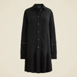 Petite new Amelia shirt-dress in crepe de chine