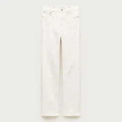 Petite nipped straight jean in stretch