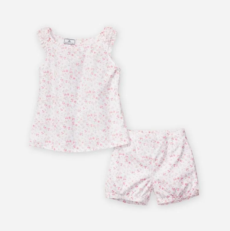 Petite Plume™ girls' Fleur d'Azur Amelie short set