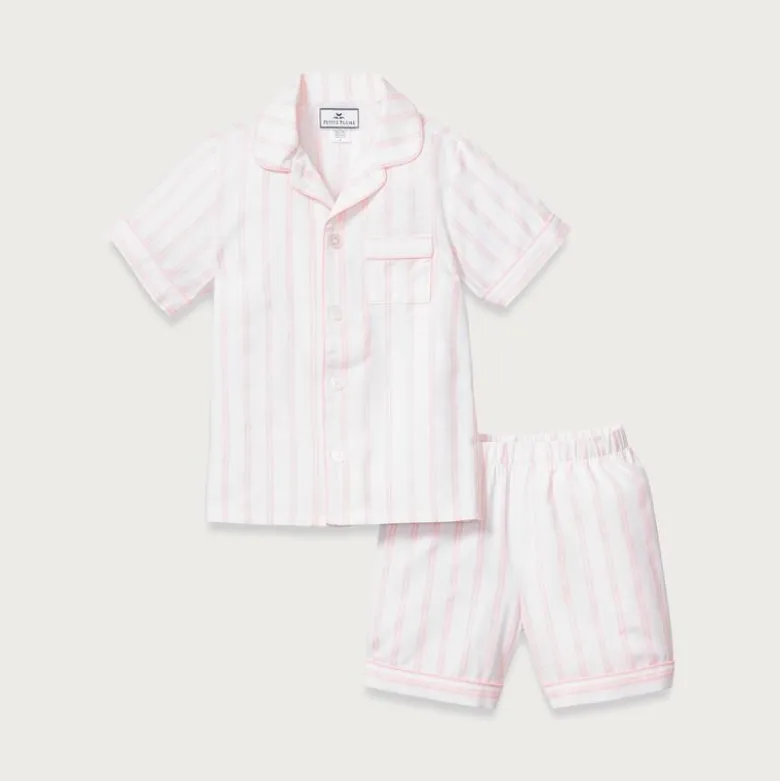 Petite Plume™ girls' short set in stripe