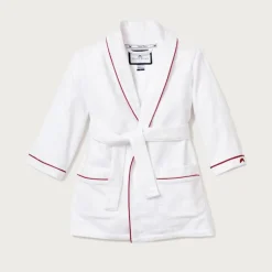 Petite Plume™ kids' flannel robe with piping