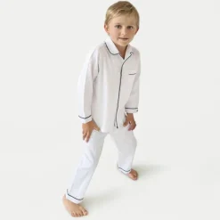 Petite Plume™ kids' pajama set in french ticking