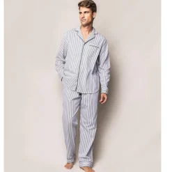 Petite Plume™ men's pajama set in french ticking