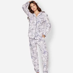 Petite Plume™ women's pajama set in timeless toile