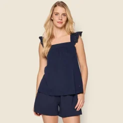 Petite Plume™ women's Pima cotton Clara short set
