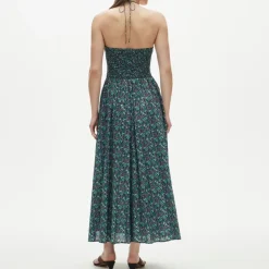 Petite smocked halter dress in Liberty® fabric