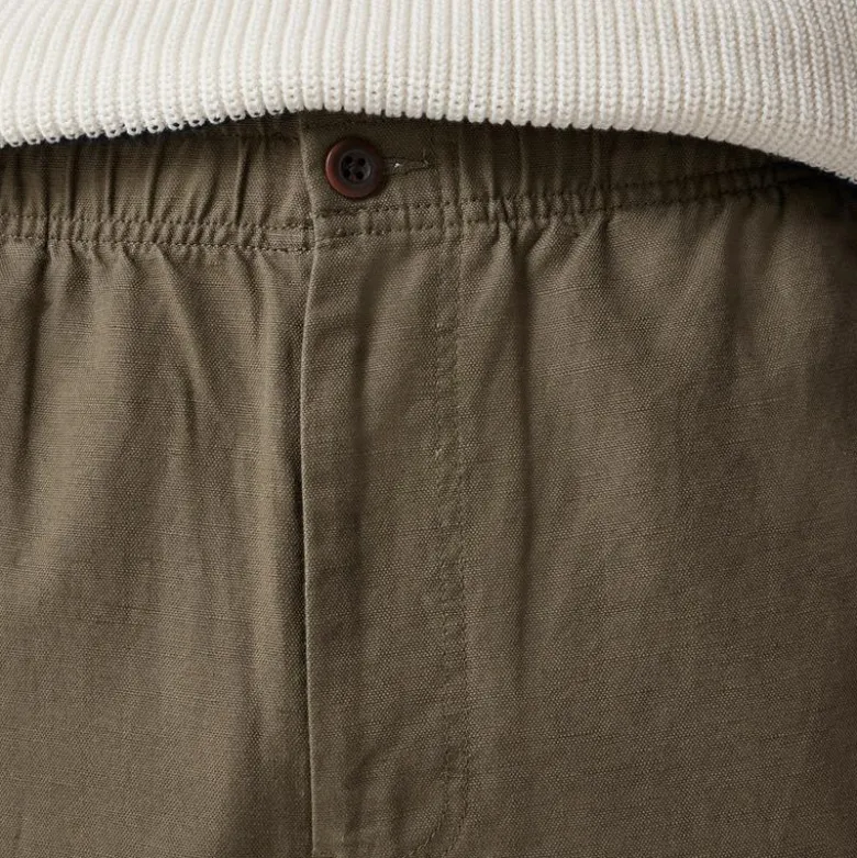 Pier pant in cotton-linen blend canvas