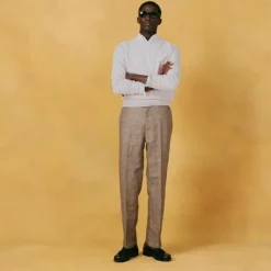 Pima cotton crewneck sweater