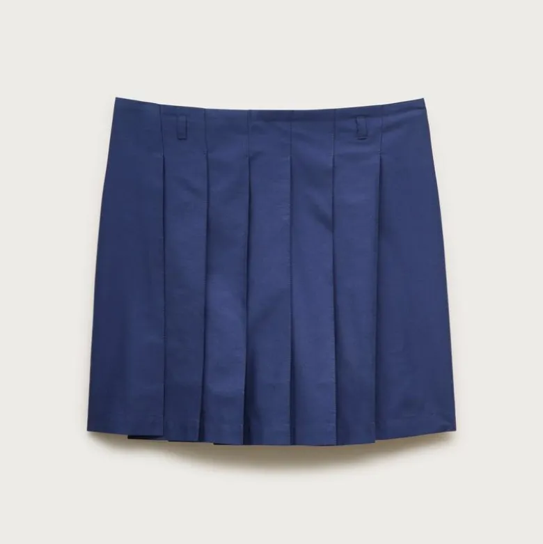 Pleated prep mini skirt
