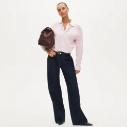 Pleated trouser jean