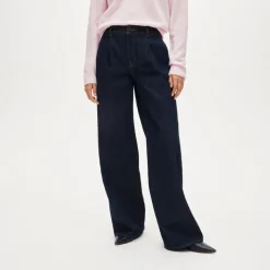 Pleated trouser jean