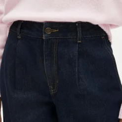 Pleated trouser jean