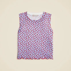 Premium ultra-fine cotton sweater shell in summer fields print