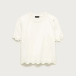 Premium-weight relaxed scalloped T-shirt