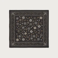 Printed lightweight cotton scarf