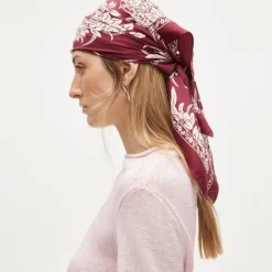 Printed silk scarf