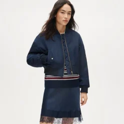 Puffer bomber jacket with PrimaLoft®