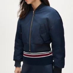 Puffer bomber jacket with PrimaLoft®