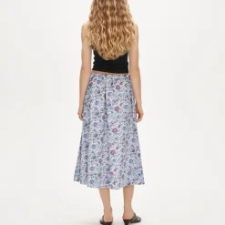 Pull-on midi skirt in Liberty® Christelle fabric