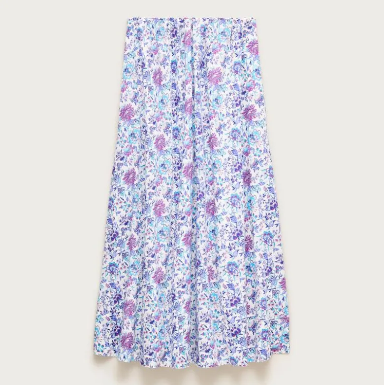 Pull-on midi skirt in Liberty® Christelle fabric