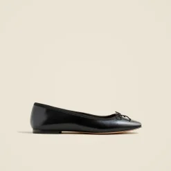 Quinn square-toe ballet flats in leather