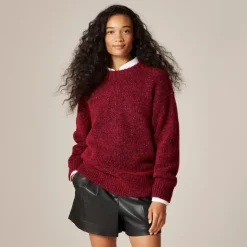 Relaxed crewneck pullover