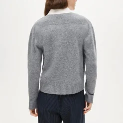 Relaxed sweater-polo in vintage wool