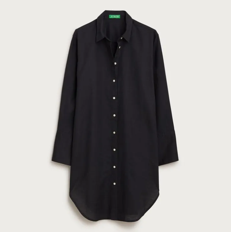 Relaxed-fit beach shirt in linen-cotton blend