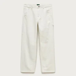 Relaxed-fit carpenter pant in faded stripe