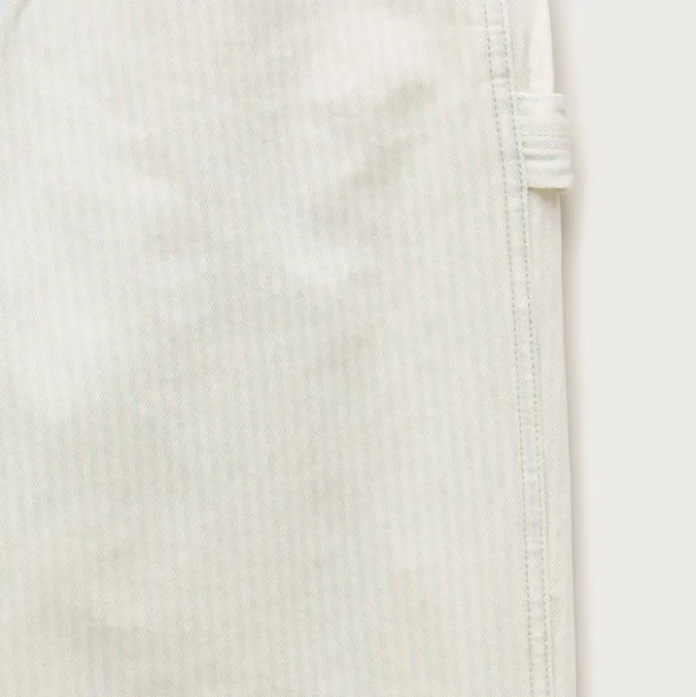 Relaxed-fit carpenter pant in faded stripe