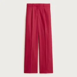 Relaxed-fit pleated pant in wool blend