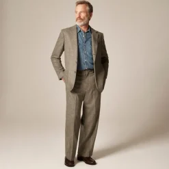 Relaxed-fit suit jacket in English merino wool