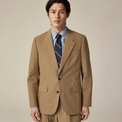 Relaxed-fit suit jacket in cotton poplin