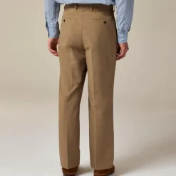 Relaxed-fit suit pant in cotton poplin