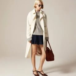 Ribbed boatneck sweater in vintage wool