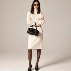 Ribbed cashmere turtleneck sweater