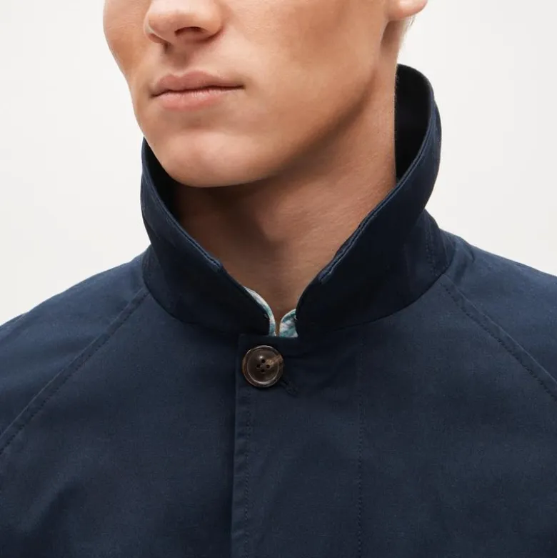 Rivington car coat in water-resistant cotton twill