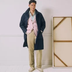 Rivington car coat in water-resistant cotton twill
