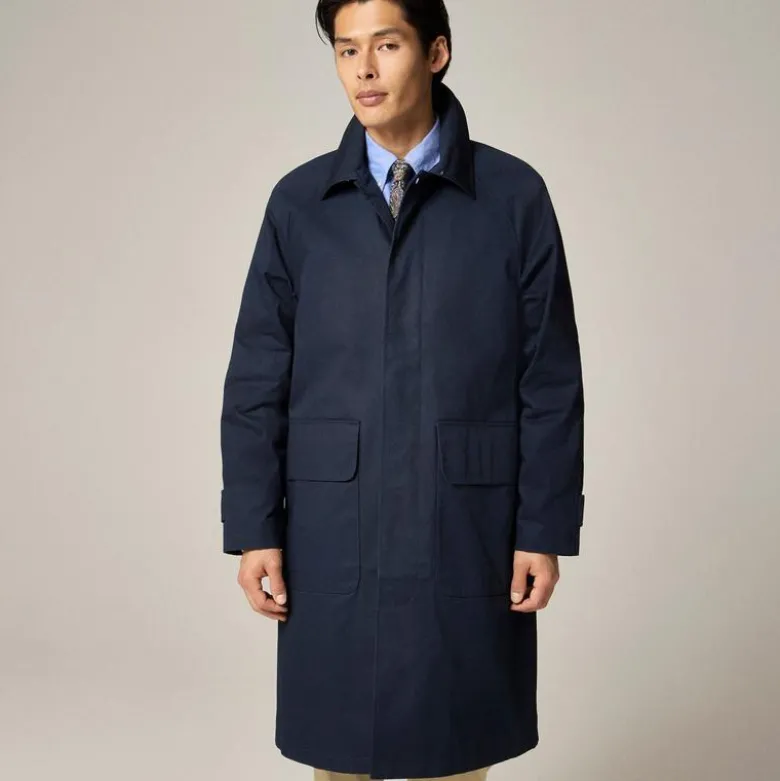 Rivington car coat in water-resistant cotton twill