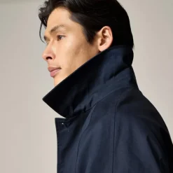 Rivington car coat in water-resistant cotton twill