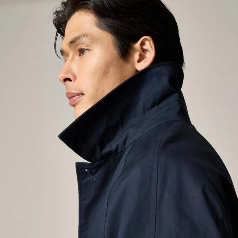 Rivington car coat in water-resistant cotton twill