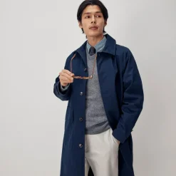 Rivington car coat in water-resistant cotton twill