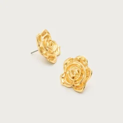 Rose stud earrings