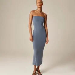 Rouje X J.Crew Cinéma strapless midi dress