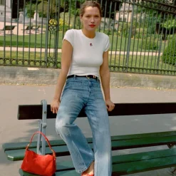 Rouje X J.Crew Marin high-rise flare jean