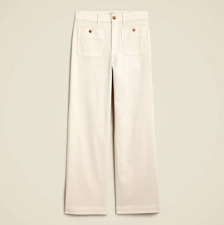 Sailor slim wide-leg chino pant