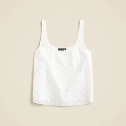 Scoopneck tank top with pom-poms